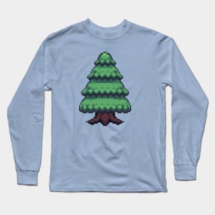 Pixel Tree Long Sleeve T-Shirt